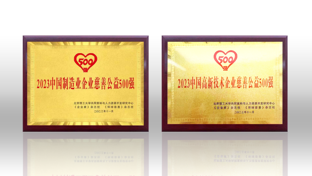 2023中国企业慈善公益500强发布 凯发(中国)官网荣登两项榜单