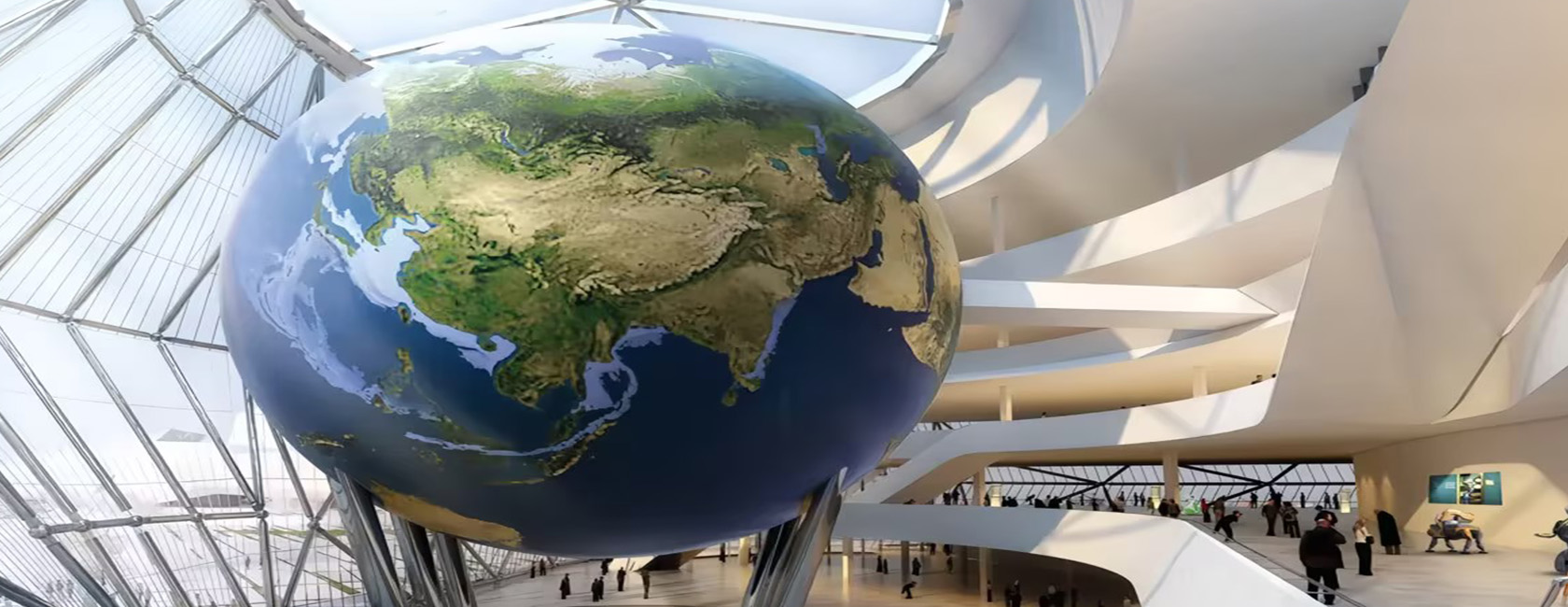 国内最大室内球体屏幕(安徽省科技馆)